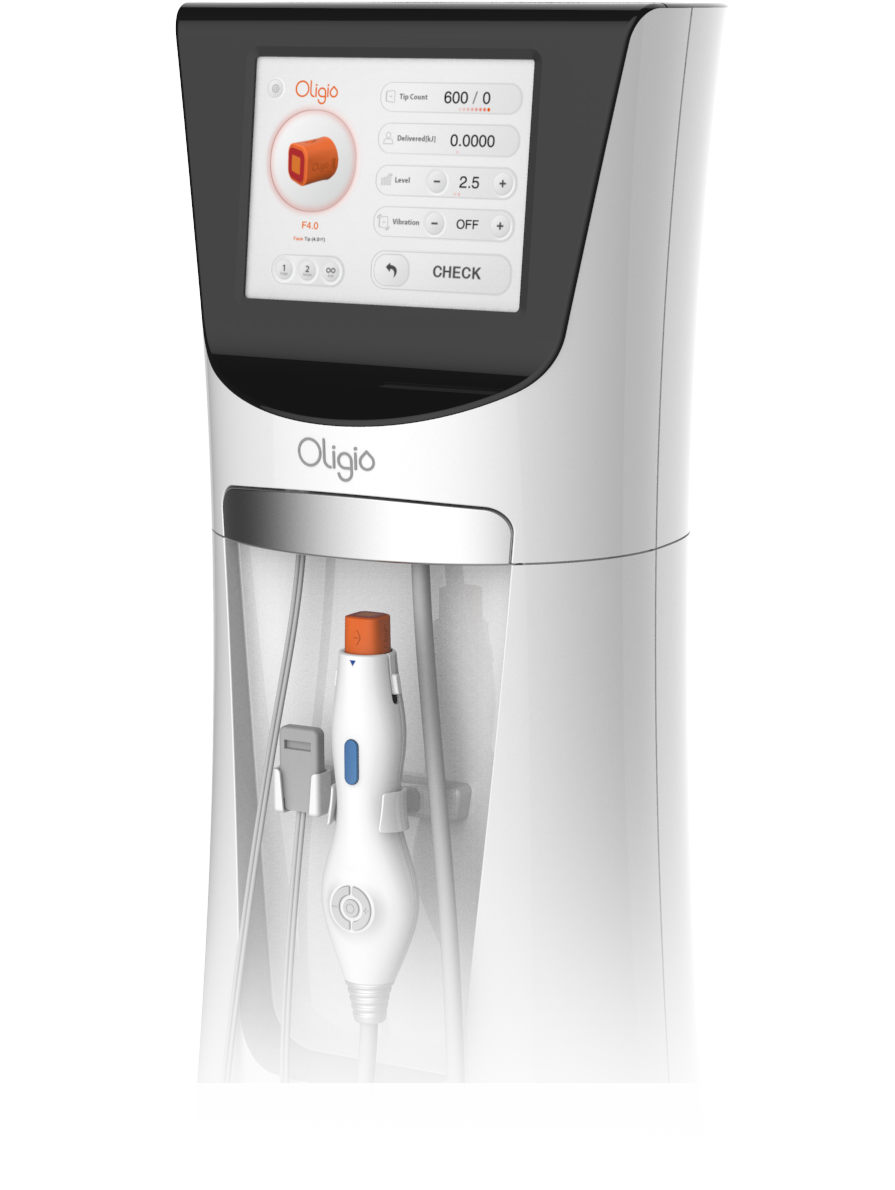 Oligio radio frequency technology lifting and tightening skin for a natural facelift effect
